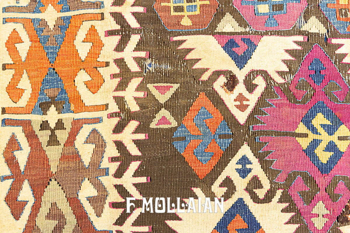 Long Antique Turkish Anatolian Kilim n°:98072355